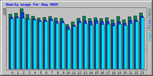 Hourly usage for May 2025